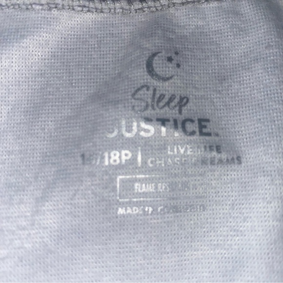 JUSTICE Girls Pajama top. SZ 16/18 NWT - Picture 3 of 4